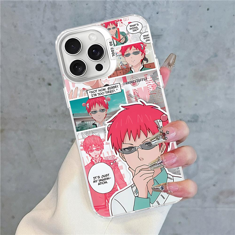 Saiki Kusuo No Psi Nan Phone Case For IPhone 16 15 14 13 12 11 Pro Max X XR XSMAX 8 7 Plus Matte Shockproof Back Cover