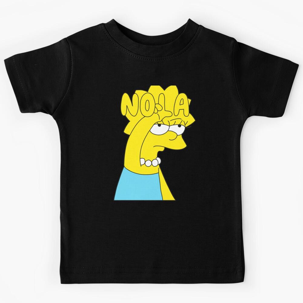 Lisa L New Orleans Nola Cartoon Blue Long Kids T-Shirt 160