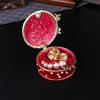 Butterfly Round Enamel Color Jewelry Box Creative Light Luxury Desktop Small Ornament Home Jewelry Flip Home Storage Box