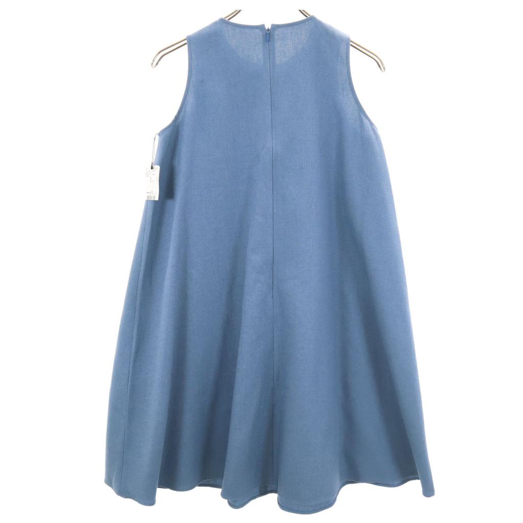 Unused ESTNATION Made In Japan Linen Blend No Sleeve ZIP Pocket One Piece Women Used