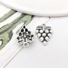 Red Wine Wheat Ear Pendant for DIY Tibetan Silver Jewelry: Earrings, Bracelet, Necklace