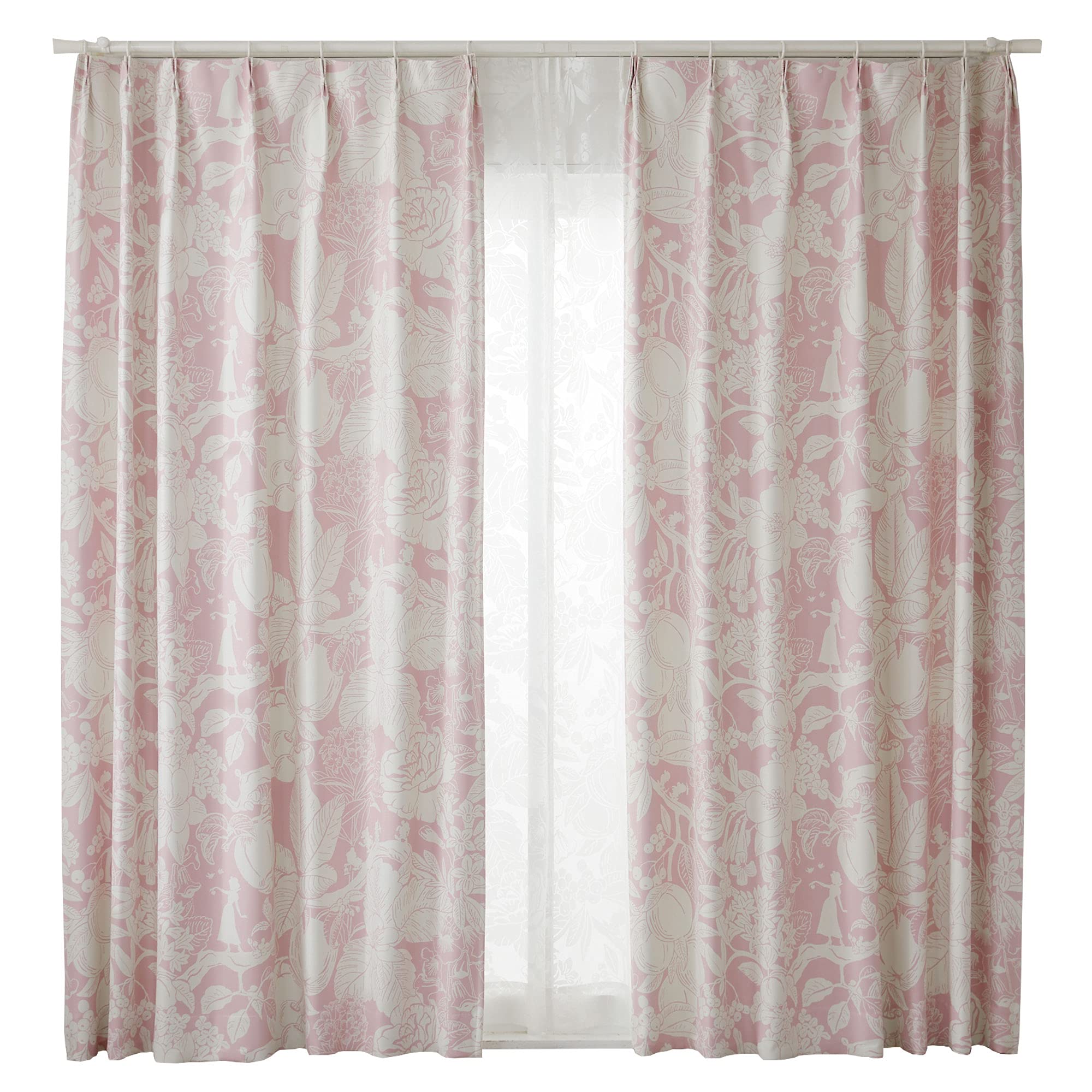 

Suminoe Disney Princess Curtain 1 100 x 135 Product Hi-Ho Drape, Panel, cm, Number P323-75565 розовый