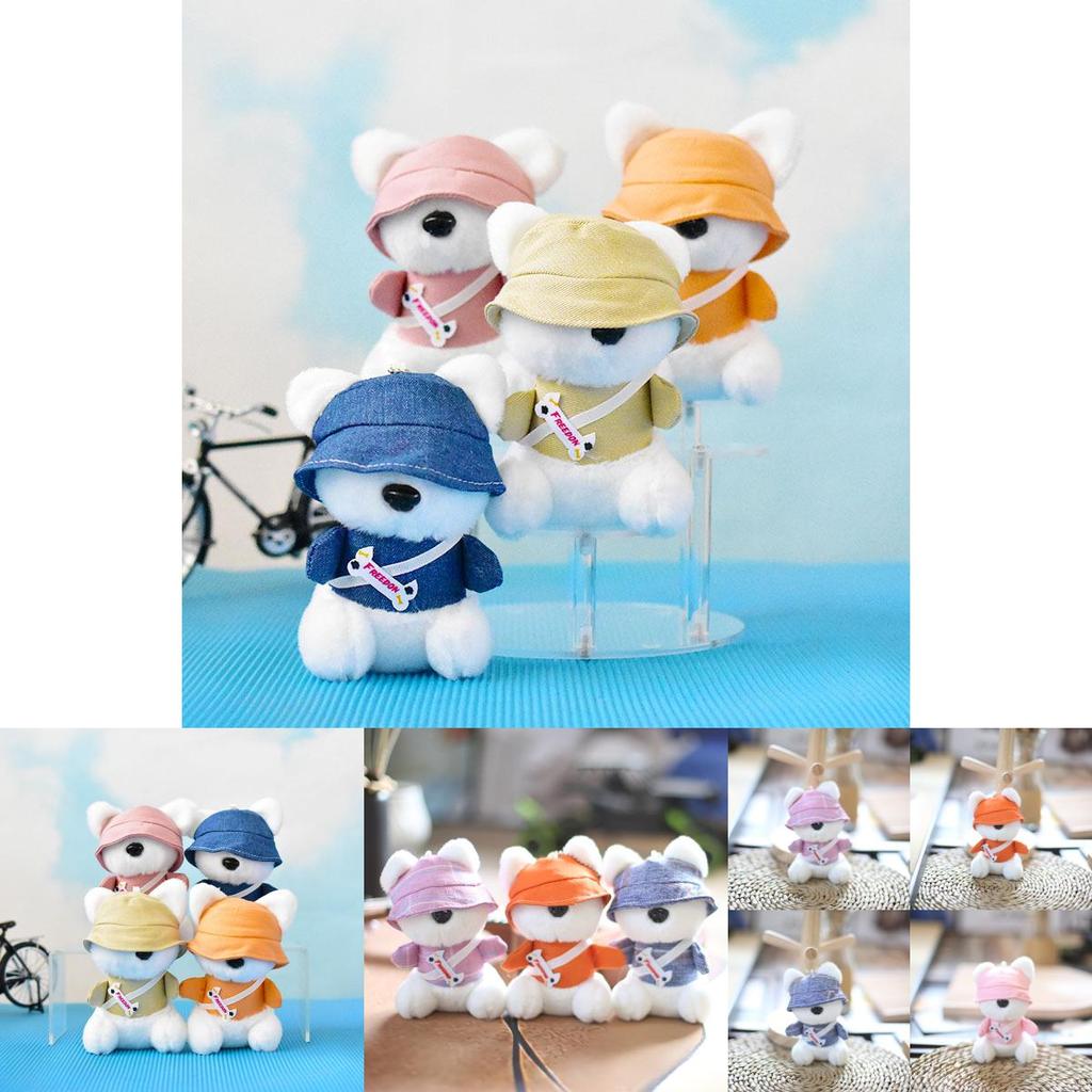 Precious Bunny Plush Keychain Soft Short Plush Bag Decoration Doll