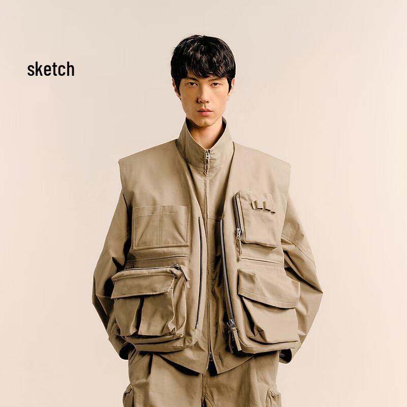 

CROQUIS Men s 2024 Autumn V-Neck Cotton Vest L