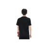 Li-Ning China Bordado Transpirable Deportivo Cuello Redondo Manga Corta Camiseta Hombre Tops Negro AHSR761-3