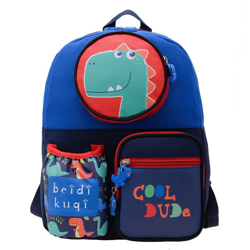 Adorable Nylon Cartoon Backpack For Kids With Spacious Compartments And Fun Designs