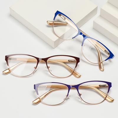 Mode Klassische Metall Lesebrille Ältere Anti-Ermüdungs Optische Brille Für Damen Herren Alterssichtigkeit Brille Dioptrie +1.0~3.5