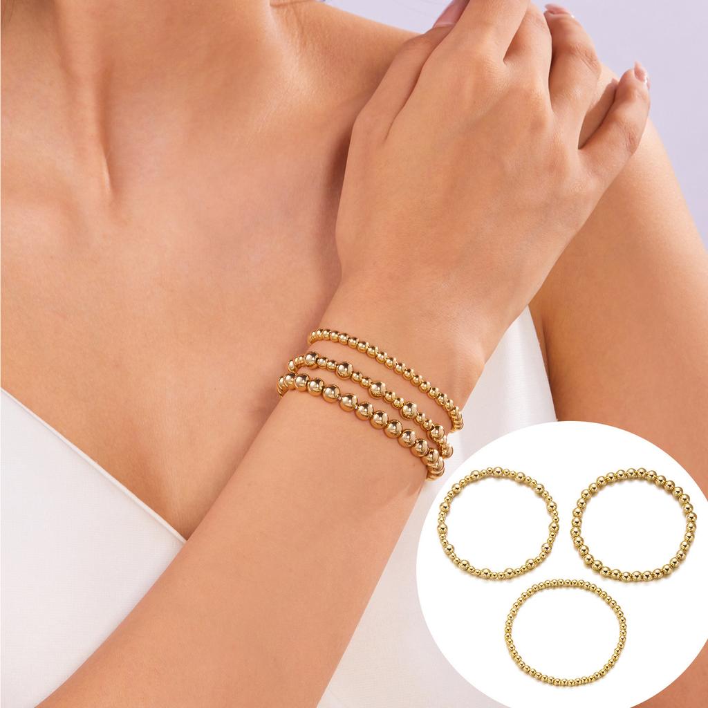 Bracelet women's high sense creative imitation pearl love beaded bracelet fashion stacking combination set bracelet