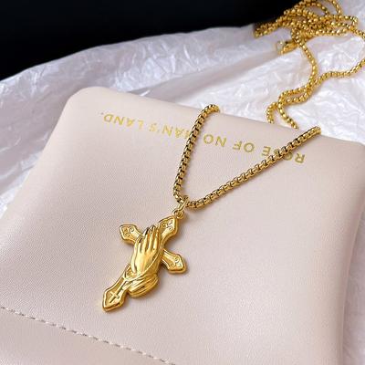 2023 New European and American Fashion Hip -hop Titanium Steel Necklace