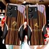 Holzmaserung Schlange Für Xiaomi Redmi 13C Note13 12 Pro Plus 5G Note 9 13T Pro POCO X6 F5 F6 Schwarz Gehärtetes Glas Handyhülle