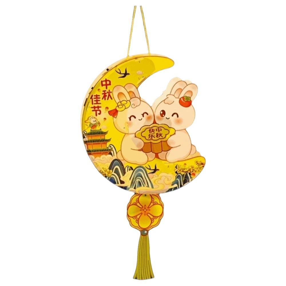 Glowing Mid-Autumn Festival Lantern Cartoon Lantern DIY Material Package Mid-Autumn Festival Style C