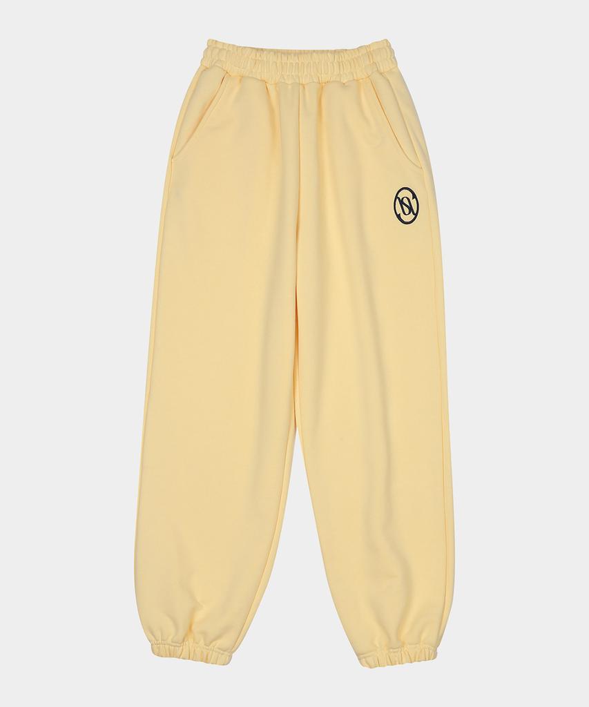 KISYNING Kisy Logo Jogger Pants (Pastel Yellow)