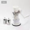Manual Rotary Cheese Grater 3 Rust-Resistant Stainless Steel Blades Strong Suction Base for Home Kitchen Food Prep