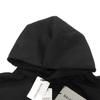 Used Valentine CD Pullover Hoodie (11221) 739024 TQVE5 1055 7846, Size 2 M, Distressed, 165/92A, Unused Cotton, Black,