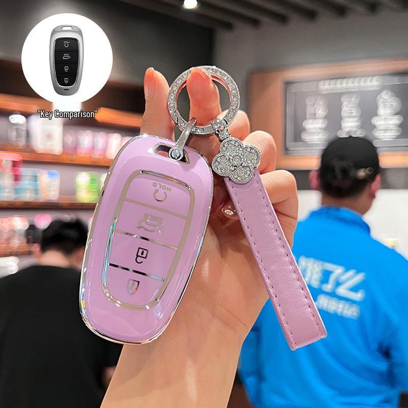 Beijing Hyundai Elantra Key Cover for Yuedong Shengda Mingtu Yixing iX35 - Car Protective Shell Bag