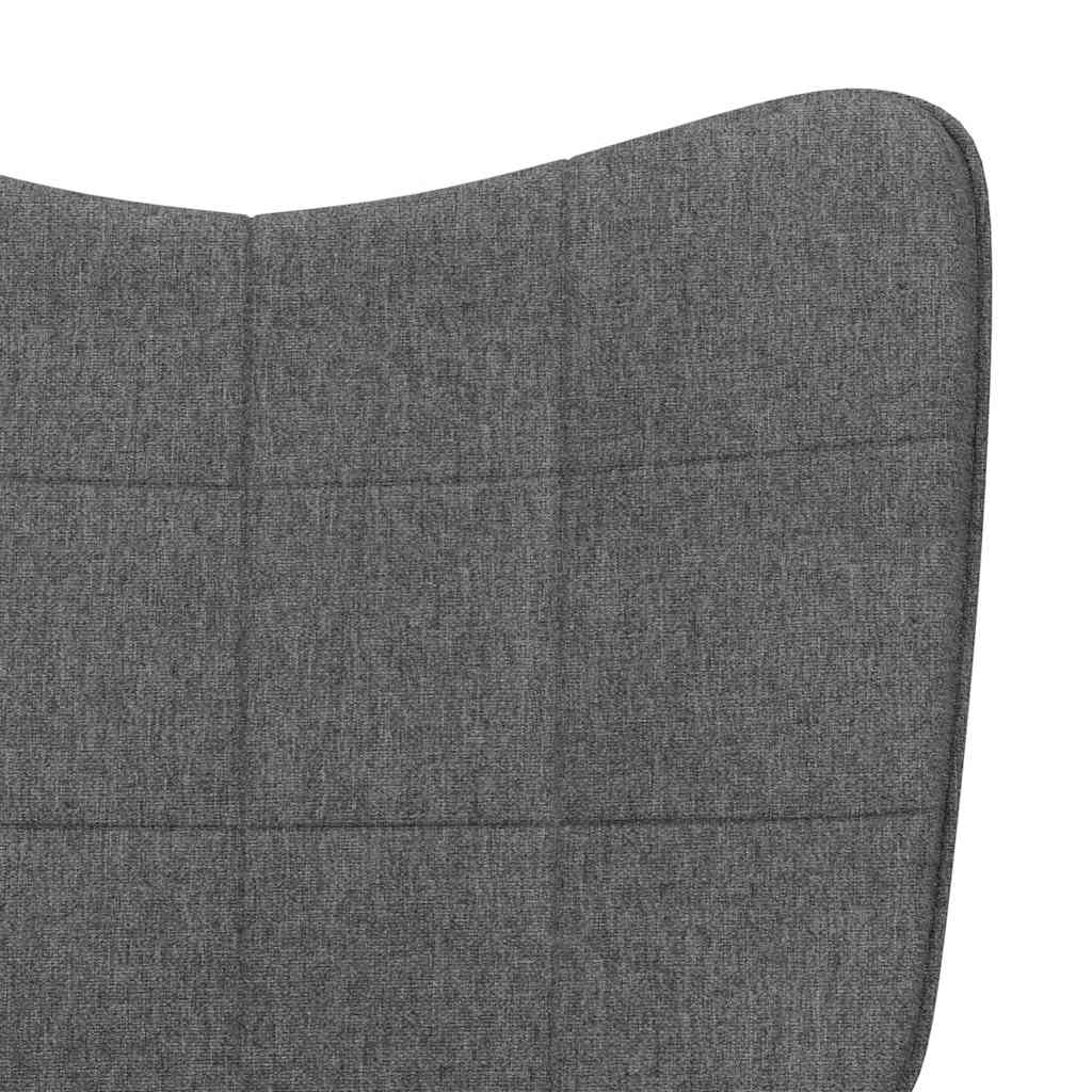 Vidaxl Armchair, Dark Gray, Upholstered In Fabric