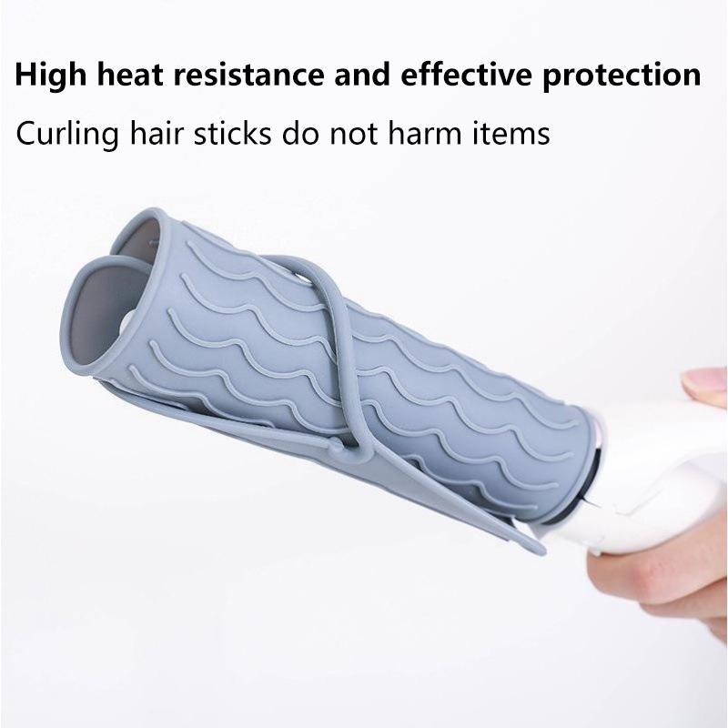 Multifunctional Silicone Heat Resistant Pad Insulation Mat For Hair Straightener Heat Curling Stick Curler Flat Irons