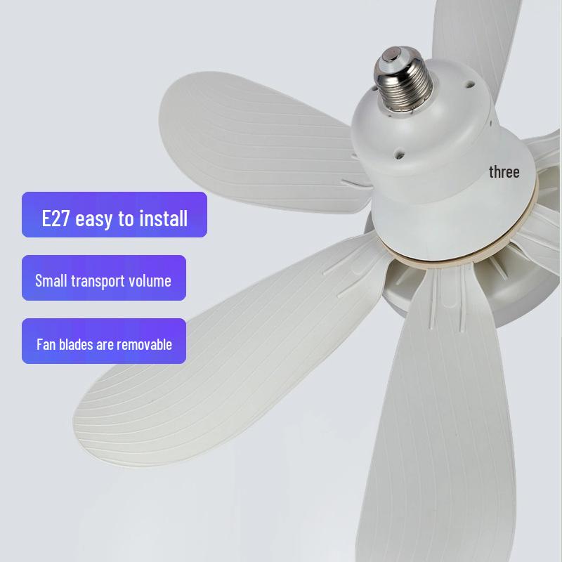 E27 Screw Base Flower-Shaped Fan Lamp Silent Small Standard Version