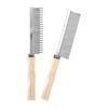 2Pcs Pet Grooming Combs Set Detangling Comb for Cats Dogs Stainless Steel Dogs Comb Cat Hair Removal Comb with Wooden Handle
