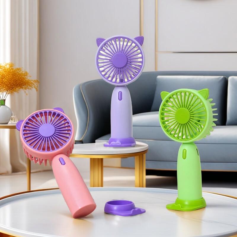 LINGPAN USB Rechargeable Handheld Mini Fan (5-Pack)
