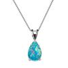 Wish Hot Sale Water Drop Opal Pendant Necklace Femininity Versatile Niche Jewelry