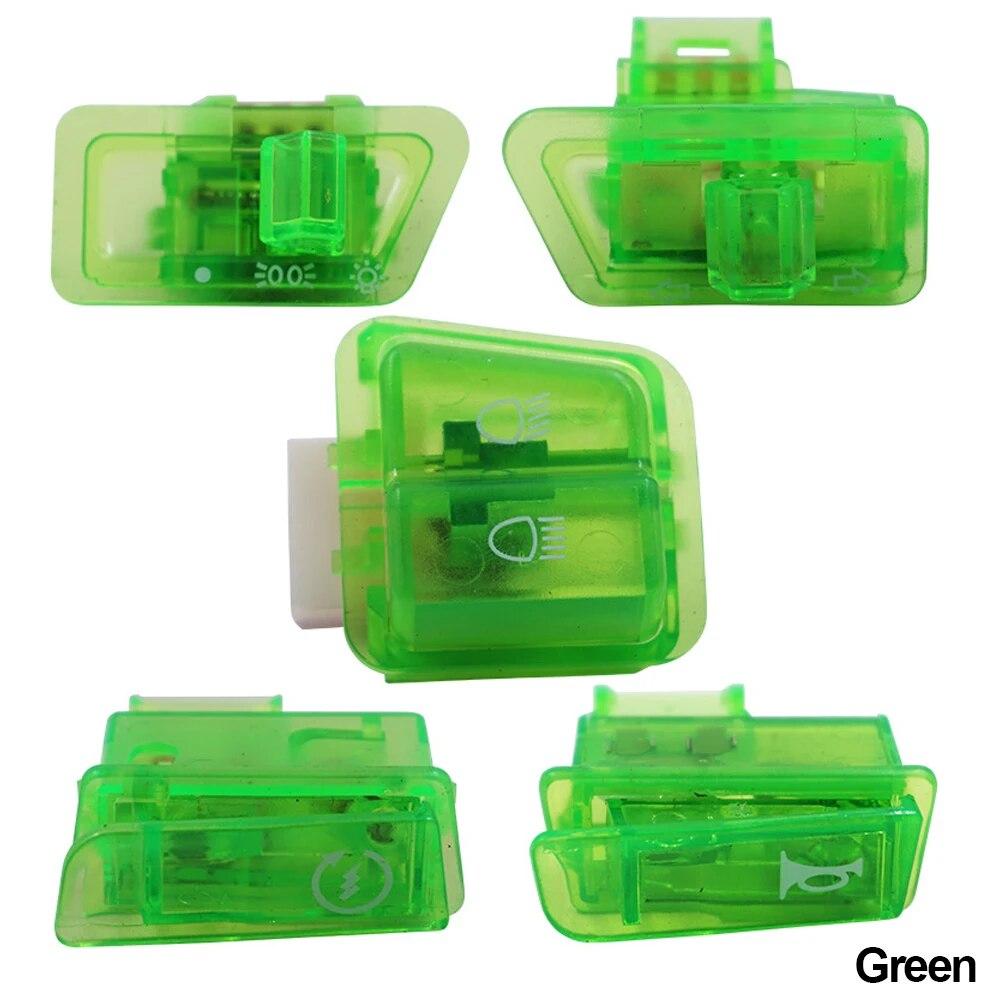 5PCS Motorcycle Switches Button High/Low Beam Light Headlight Horn Turn Signal Switches Buttons Accessaries For Piaggio Scooter
