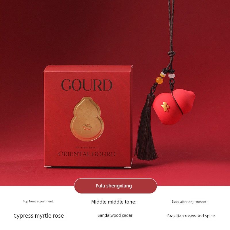 Fulu Shengxiang Gourd Aromatherapy Plaster Diffuser Stone Car Hanging Ornament Long-Lasting Fragrance Deodorizer Car Interior Decoration Fulu shengxiang