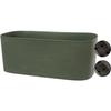 XL Planter with Water Reservoir - GARDEN ID Respect - Grey-green 80 X 38 Cm - 100% Household Waste - 100% Recyclable