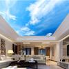 Ceiling Wallpaper Blue Sky White Clouds Ceiling Wall Sticker Suitable For Bedroom Lobby 3d Wall Mural Home Decor