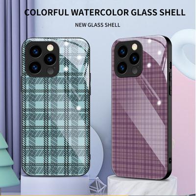 Etui z hartowanego szkła Modny nadruk Ochronne etui TPU Miękkie etui Shell na iPhone Samsung