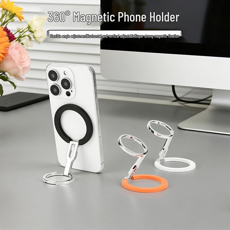 Foldable Desktop MagSafe Holder: Super Strong Universal Magnetic Phone Stand
