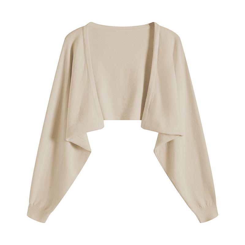 

Suspender Skirt Cape Top Batwing Sleeve Knitted Cardigan Khaki XL