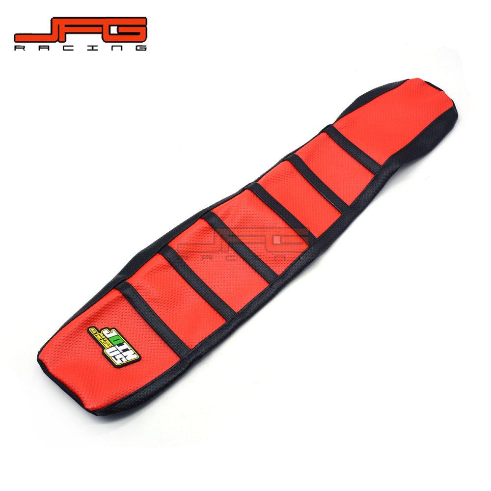 Red Waterproof Non-Slip Seat Cover for RM125/250 01-12 Off-Road Motorcycle