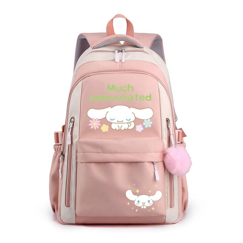 Cartoon Puppy Printed College Style Backpack Student Casual Schoolbag Large Capacity Student Schoolbag