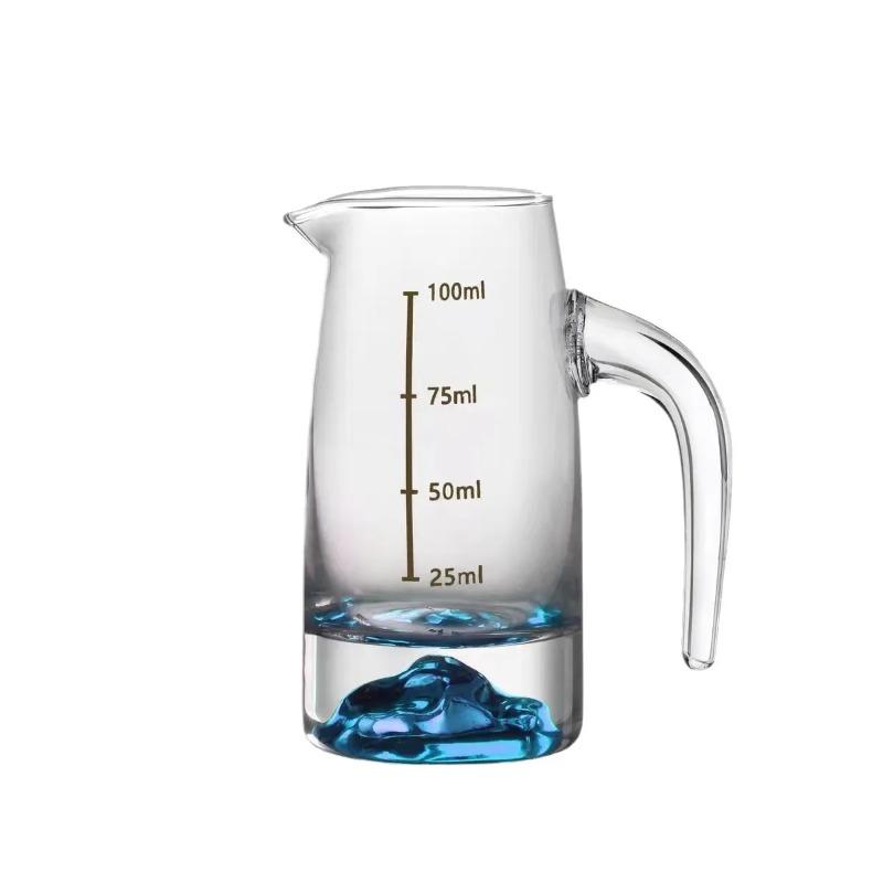Velkoobchodní Kreativní Lanshan Křišťálové Sklo Luxusní Čínský Decanter na Likéry Sada S Odměrkou A Malými Skleničkami Barové Příslušenství Dárek