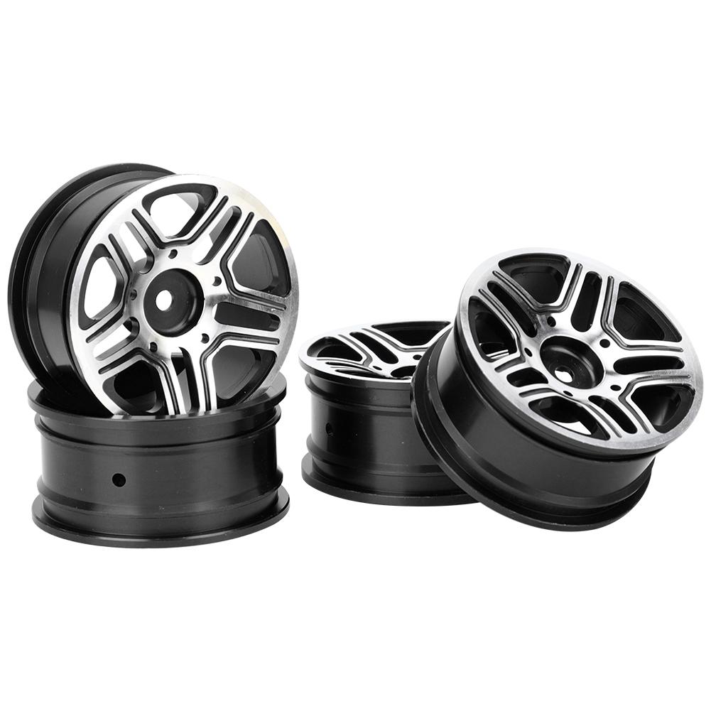 4 pcs 1.9inch Wheel Rim for Traxxas TRX4 SCX10 D90  HSP  HPI 1:10 RC Car Toy Accessoriesblack