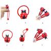 Cartoon Red Ladybug Shape Hair Rope/ Hair Clip Sweet Headdress Hair Rope Cute Red Ladybird Shape Hair Clip for Women