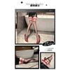 Domila Sexy Black Silk Over Knee Pure Desire Seduction Stockings Women's Sexy Suspender Legs Ring Bow Strap Thin Stockings