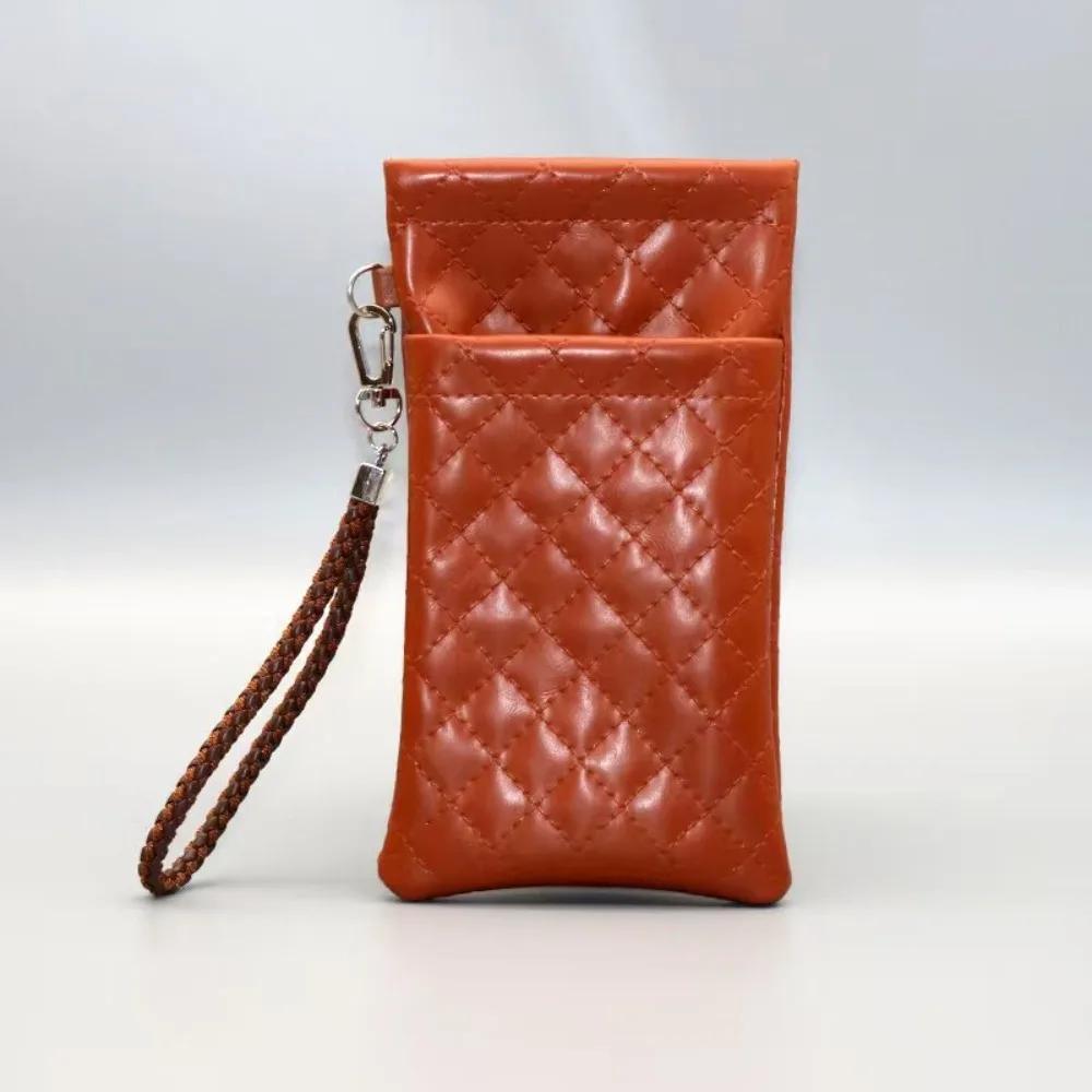 Creative Double-layer Sunglasses Storage Bag PU Leather High-end Sunglasses Case Waterproof Glasses Bag