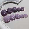 Nail art piece Simple solid color two-color wearing nail color matching Removable toenail piece Foot nail piece Nail art patch