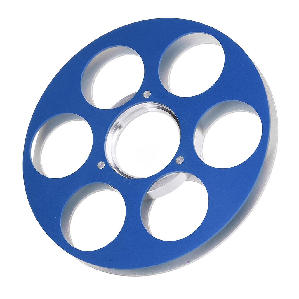 Empty Tape Reel Sound Recording 6 Hole Aluminum Alloy for NAGRA Miniature Tape Recorder Blue