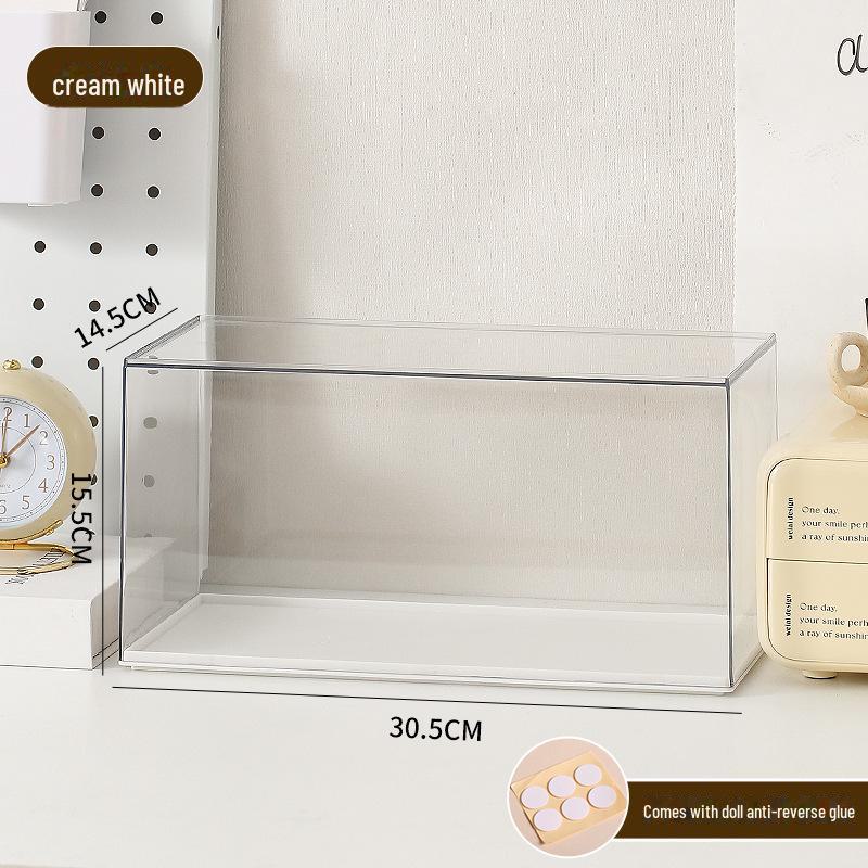 Cutie de Afișare Acrilică Transparentă pentru Depozitarea LEGO și a Modelelor, Finisaj Mat cu Bule Antistropi