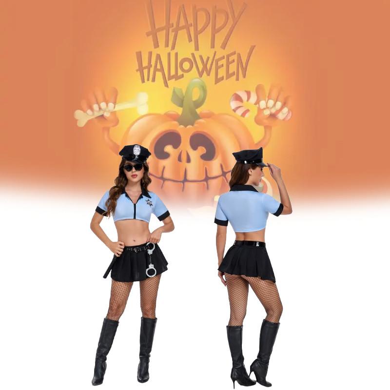 Costume Police Sexy For Women Halloween Roleplay Cop Uniform Outfit Lingerie