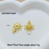 European & American Gold-Plated Moon Star Copper Pendant Necklace for Women
