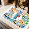 Colorful Animal Friends Customize Your Name Area Rug Design for Entryway Playrooms Kitchen Living Rooms Anti-slip Rug Office home decor