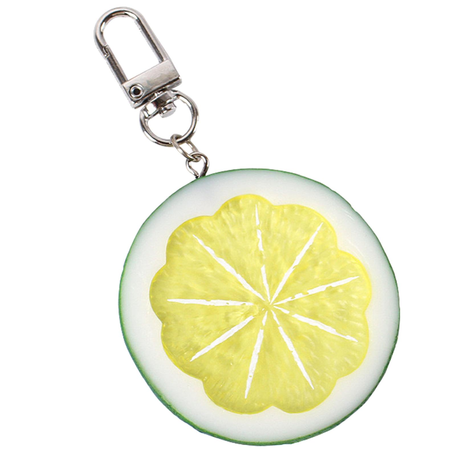 

Лимонний брелок, шарм для сумки, імітація фрукта, брелок для ключів, сплав, модель фрукта, підвіска, брелок для ключів, ювелірна прикраса, подарунок, модний аксесуар зелений