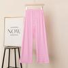 Women's High-Waist Plaid Wide-Leg Pants - Summer Slim Fit, Lightweight, Casual Drape Design
