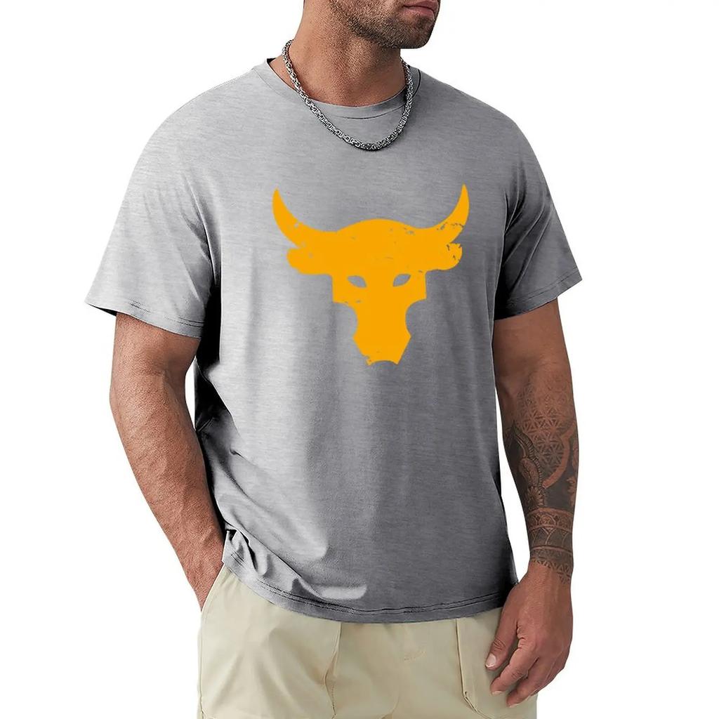 Koszulka Brahma Bull The Rock Project Siłownia Męska Z Okrągłym Dekoltem 100% Bawełna Koszulki T-shirt Top
