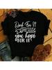 Work For It More Than You Hope For It Print Casual T-Shirt  T Shirt Summer Casual Short Sleeve Harajuku Tops Unisex Tops