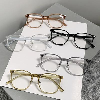 0~ -600 Myopia Large Frame Glasses Ultra Light Anti Blue Light Finished Flat Glasse